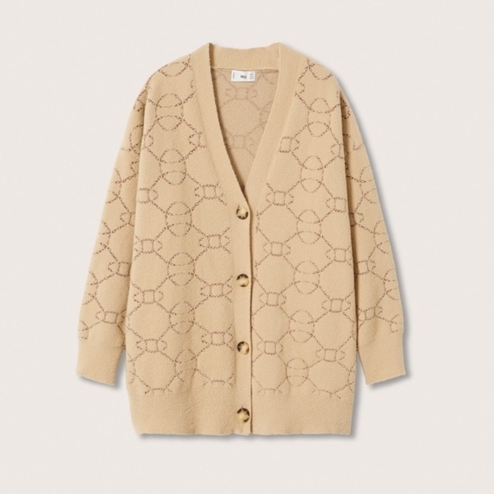 Mango printed cardigan